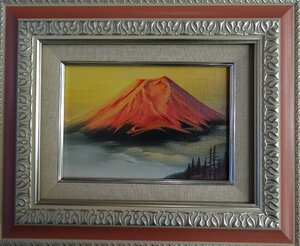 Art hand Auction Künstler: Koji Morita. Titel: Red Fuji. Technik: Ölgemälde (Original) NO-6-1-55., Malerei, Ölgemälde, Natur, Landschaftsmalerei