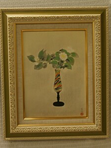 Art hand Auction Художник: Кобаяси Кокей Название: Натюрморт с цветами Техника: Японская живопись (репродукция)(206)(A1-HIO-R4-6-26-15.8), произведение искусства, Рисование, другие