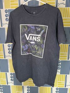 VANS Tシャツ 半袖 半袖Tシャツ プリントTシャツ 古着 アメリカ直輸入 洗濯済 迅速発送 ブラック