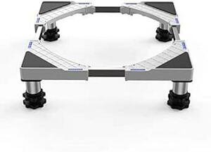 洗濯機 台 DEWEL 冷蔵庫置き台 13~17CM高度調節 増大増高ジャッキ付き 耐荷重約500kg かさ上げ 高さ調節 伸縮式