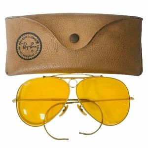 [Ray-Ban/ RayBan ] shooter Vintage солнцезащитные очки orange линзы B&L RAY-BAN USA с футляром *10126