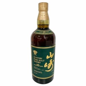 [Suntory/ Suntory ]YAMAZAKI/ Yamazaki PURE MALT WHISKY/ чистый malt виски зеленый этикетка 10 год 700ml 40% не . штекер *10135