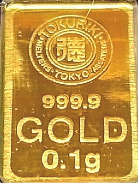 インゴット　0.1 純金 ゴールド