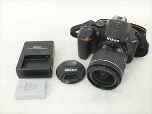 ♪ Nikon ニコン D5600 デジタル一眼レフ AF-P DX NIKKOR 18/-55mm 1:3.5-5.6G VR 中古 現状品 240511E3213