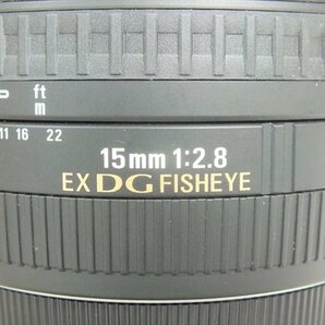 ★ SIGMA シグマ 15mm 1:2.8 EX DG レンズ Canonマウント 現状品 中古 240401Y8458の画像9