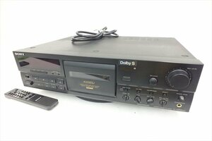 ◆ SONY ソニー TC-K222ESJ カセットデッキ 中古 現状品 240509M5169