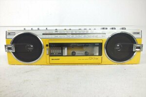 * SHARP sharp QT-7DX (Y) radio-cassette used present condition goods 240501Y8312