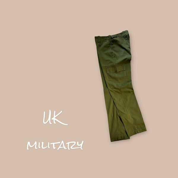 [イギリス軍]20実物ライトウェイトファティーグパンツベイカーパンツ大体Lサイズ