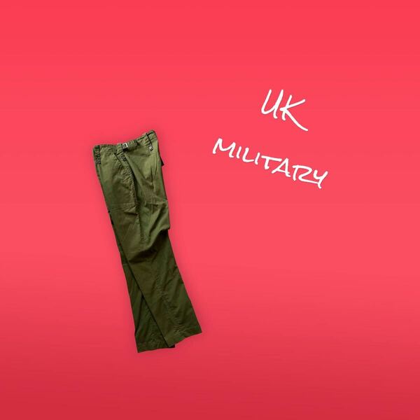 [イギリス軍]34実物ライトウェイトファティーグパンツベイカーパンツ大体Lサイズ