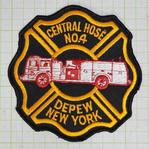  american badge * patch New York .tepyu- central hose No.4 fire fighting group 