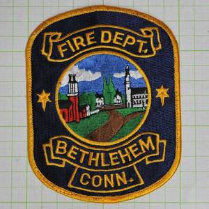 アメリカンワッペン★パッチ コネチカット州 ベツレヘム 消防部門