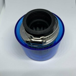 パワーフィルター 35mm エアクリーナー カバー オートバイ 汎用 青の画像6