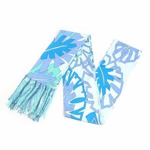  Emilio Pucci EMILIO PUCCI scarf silk light blue e58677a