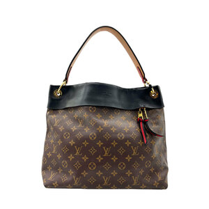 ルイ ヴィトン LOUIS VUITTON ショルダーバッグ テュイルリーホーボー モノグラムキャンバス/レザー ブラック×ブラウン×レッド z0275