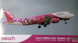  Hasegawa /1/200/PEACH air bus A320 MARIKO JET passenger plane / not yet constructed goods 