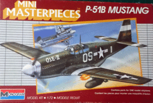 モノグラム/1/72/アメリ陸軍航空隊ノースアメリカンP-51Bムスタング戦闘機/未組立品