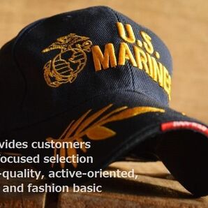 U.S.MARINES キャップ 帽子 ネイビー　 メンズ レディース ミリタリー 刺繍 新品