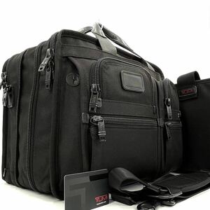 1円《 美品・定価8万》TUMI トゥミ ビジネスバッグ 2way ブリーフケース バリスティックナイロン エクスパンダブル 大容量 PCケース付き 黒