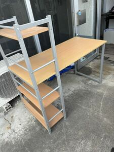 デスク☆収納棚付き☆パソコンデスク☆オフィス家具☆引き取り歓迎☆北海道☆札幌