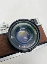 OLYMPUS 35 DC F.ZUIKO 1:1.7 40mm 茶色　レンジファインダー フィルムカメラ マニュアルフォーカス　ジャンク扱い_画像7