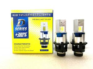 爆光/HID交換用　LED[D4R専用[リフレクター　70W6000K/18000LM LEDヘッドライト[無加工ポンツケ ダイハツ タントカスタムL350S L360S/L375S