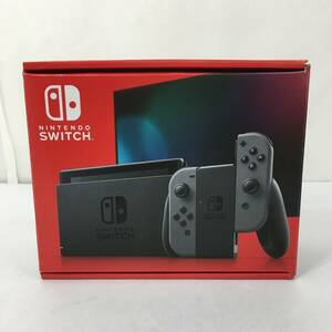 : 中古 Nintendo Switch Joy-Con(L)/(R) グレー 持続型　動作確認/初期化済　グリップ欠品　箱イタミ有　ニンテンドースイッチ