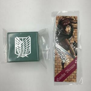 : 中古 [未開封] 進撃の巨人　サシャ・ブラウス　シルバーリング #9 オリジナルBOX、ブックマーカー付き