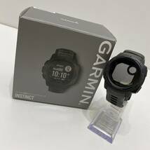 【中古】GARMIN ガーミン INSTINCT タフネスGPS アウトドアウォッチ 010-02034-12 ブラック 1円～_画像1