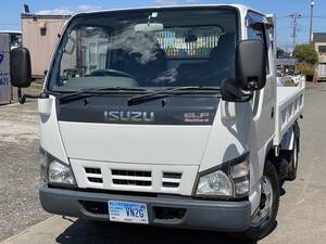 【I-0057】Isuzu　Elf　NKR81AD　2t　低床　Dump truck　2万km　2005　全塗装済　最大積載量2000kg　Shinmeiwa　1989Vehicle inspectionincluded　茨城Prefecture