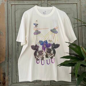 新入荷！4番 L size 攫われる牛 Tシャツ go slow caravan ゴースローキャラバン