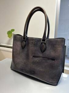  Berluti tu Jules tote bag kali graph .-pa tea n black 