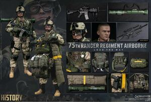 新品未開封 DamToys 78094 75th RANGER REGIMENT AIRBORNE SAW GUNNER 1/6フィギュア(検 ホットトイズ ミリタリーmilitary 素体 装備 武器)