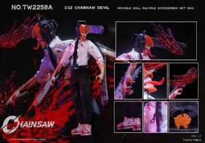 新品未開封 TWTOYS TW2258 1/12チェンソー魔人(検 バンダイshフィギュアーツ チェンソーマン デンジ　figuarts CHAINSAW MAN Denji bandai)