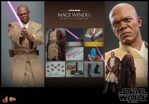 新品未開封 ホットトイズMMS681 スター・ウォーズ　エピソード２ クローンの攻撃 メイス ウィンドゥ 1/6 Star Wars HOTTOYS Mace Windu