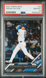 【PSA10】Topps Now 大谷翔平 2024 Dodgers #36 Shohei Ohtani Los Angeles 62