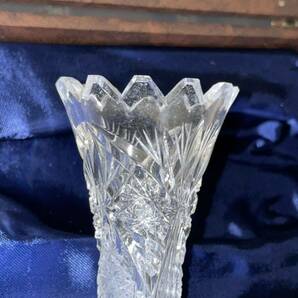 RBT506b ボヘミアグラス BOHEMIA GLASS クリスタル カットグラス ガラス 花器 花瓶 フラワーベース 一輪挿し 花瓶の画像2