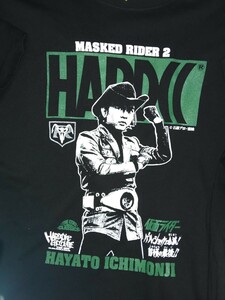  hard core chocolate Kamen Rider one character Hayabusa person T-shirt XL size 