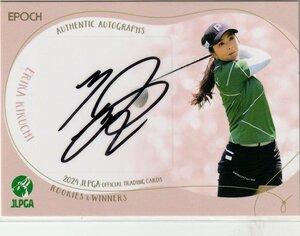 [. ground ...]3/5 width version autograph autograph card EPOCH 2024 JLPGA Japan woman Pro Golf association official card ROOKIES & WINNERS