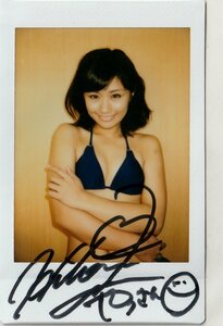 1 jpy ~[ cheap branch .]1of1 with autograph bikini raw Cheki 1/1 Manufacturers direct arrival IDOL cheki