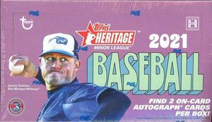 2021 TOPPS HERITAGE MINOR LEAGUE BASEBALL シュリンク付き未開封ボックス