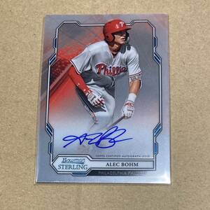 Bowman sterling Alec Bohm auto 直筆