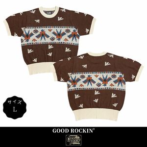 ニット サマーニット 半袖 メンズ ブランド ロカビリーファッション Summer Knit Thunderbird サイズL