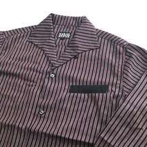 シャツ 長袖 メンズ ロカビリーファッション Lame Stripe Italian Shirts サイズXL ブランド SAVOY CLOTHING_画像4