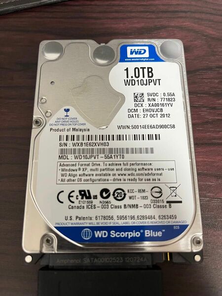 WD Western Digital HDD SATA 5400rpm 1TB 