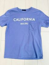 MALIBU★CALIFORNIA★半袖Tシャツ ★Tシャツ★ロゴ ★青★ロンハーマン★_画像1