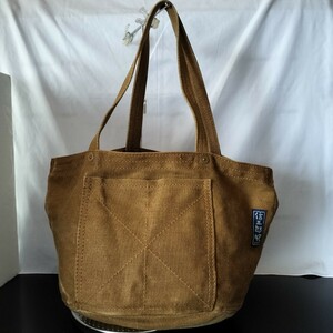  confidence Saburou canvas book@ flax flax canvas tote bag ocher flax linen bag Ichizawa Hanpu 