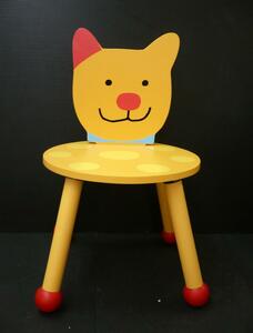 * 72053 for children chair [ dog dog dog ]φ29xH44xSH24.5cmwipa-z wooden chair child child chair - unused **