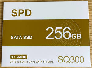 送料無料 新品未開封 複数個あり 256GB 内蔵SSD 2.5インチ 7mm SATAIII SPD 3D NAND PS4検証 軽量アルミ 6Gb/s 520MB/s SQ300-SC256GD