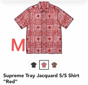 Supreme Tray Jacquard S/S Shirt "Red" 