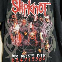 00s 2004 スリップノット バンドtツアーt Slipknot tシャツ_画像2
